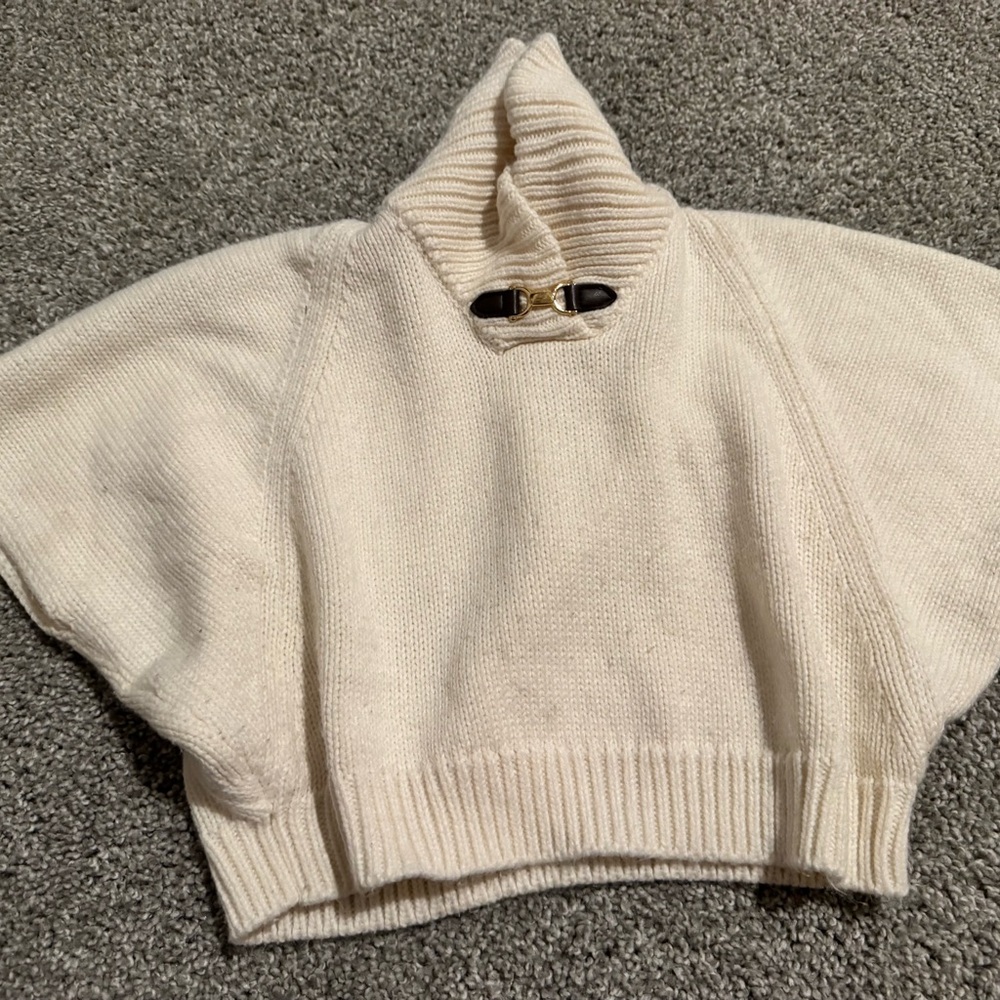 Janie and Jack Cream Turtleneck Sweater